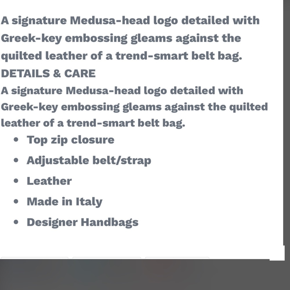 NEW💕Versace quilted leather Medusa - Picture 7 of 8